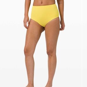 Lululemon Deep Sea High Waisted Skimpy Bottom, Soleil/Yellow, X-Large, NWOT